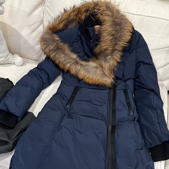 KAY down coat with natural fur Signature Mackage Collar